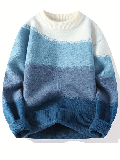 Selfwear™ Gradient Knit Crewneck Sweater