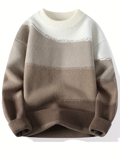 Selfwear™ Gradient Knit Crewneck Sweater