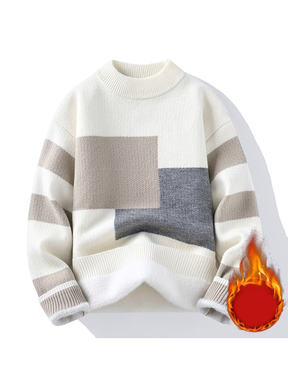 Selfwear™ Textured Knit Crewneck Sweater