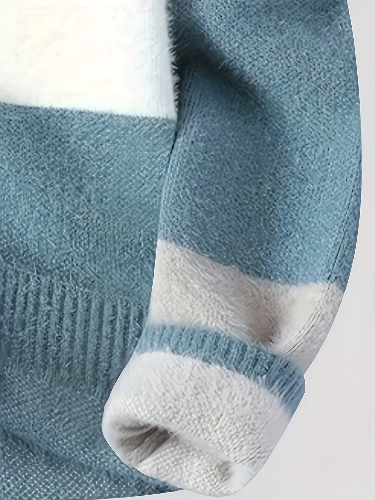 Selfwear™ Color-Block Knit Crewneck Sweater