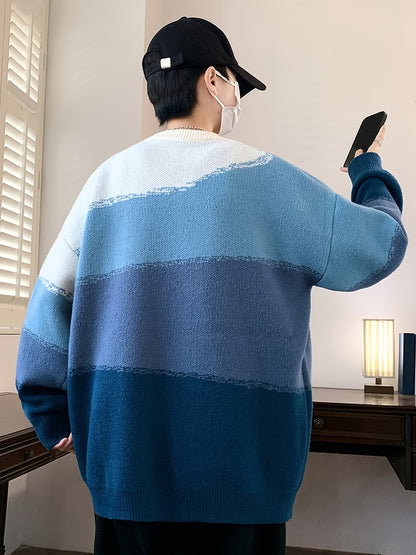 Selfwear™ Gradient Knit Crewneck Sweater