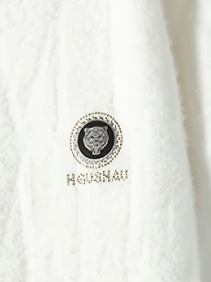 Selfwear™ Minimalist Textured Knit Crewneck Sweater