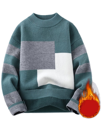 Selfwear™ Textured Knit Crewneck Sweater