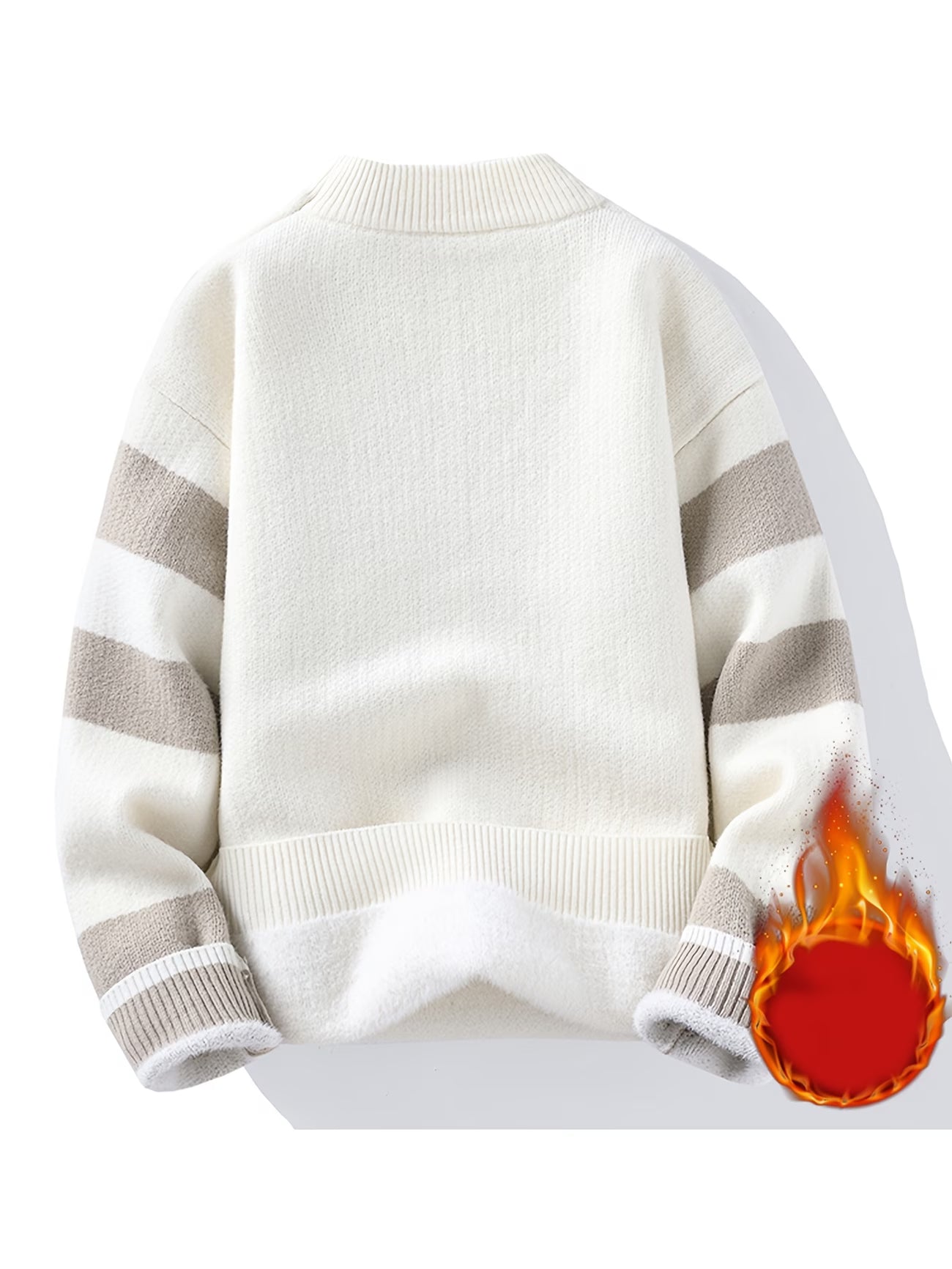 Selfwear™ Textured Knit Crewneck Sweater