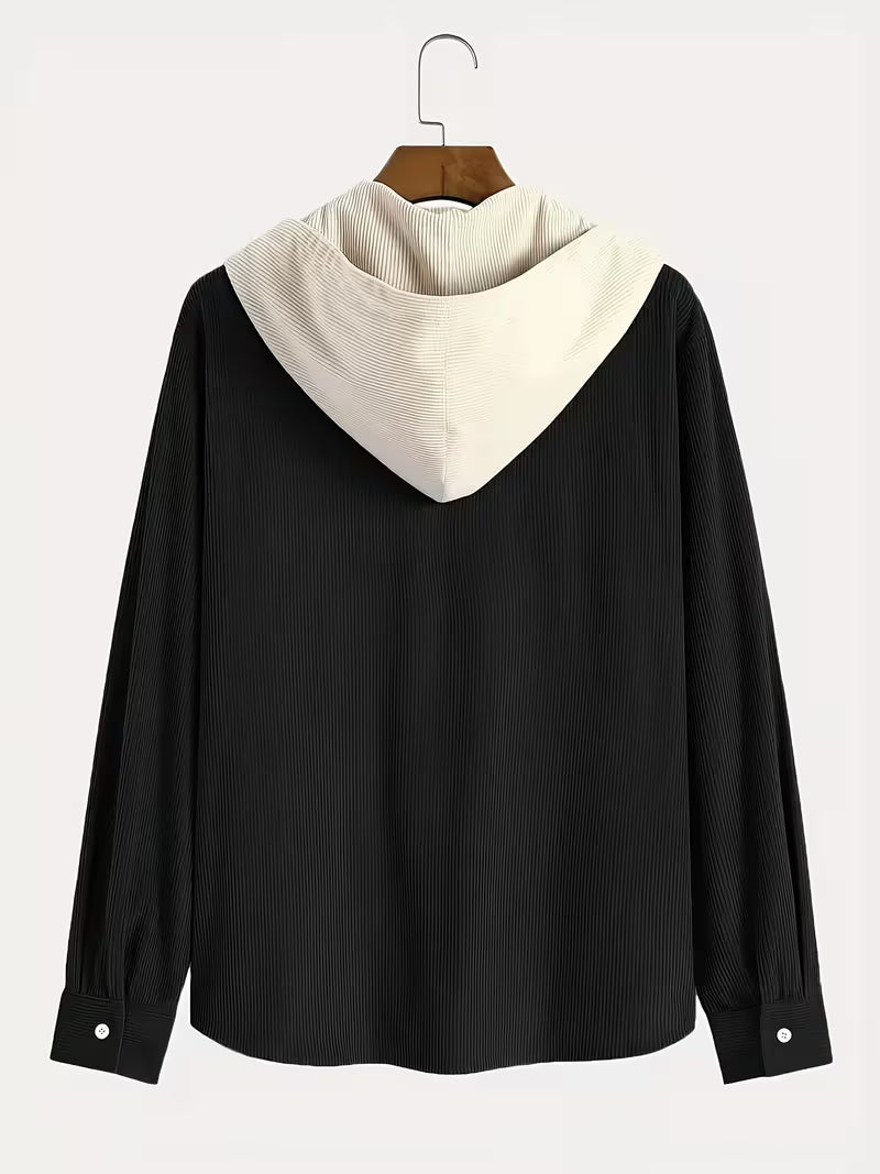 Selfwear™ Two-Tone Patchwork Knitted Sweater – Beige & Ivory